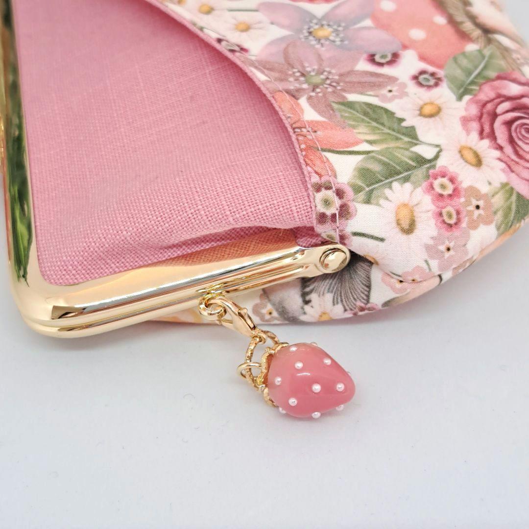 モカ　親子がま口長財布　コスメポーチ　親子がま口3点