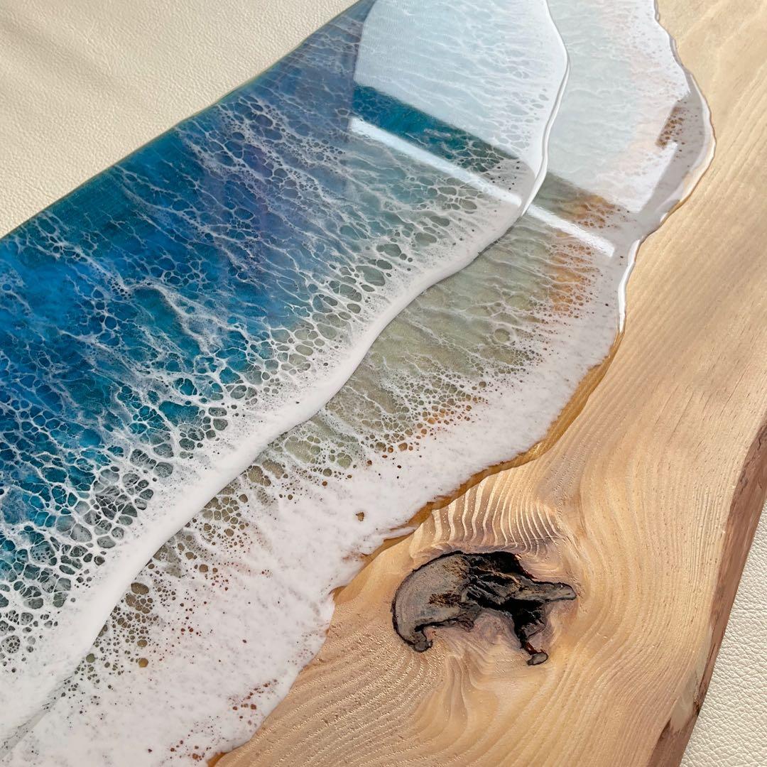 琉球松(沖縄) オーシャンレジンアート　レジンアート　天然木