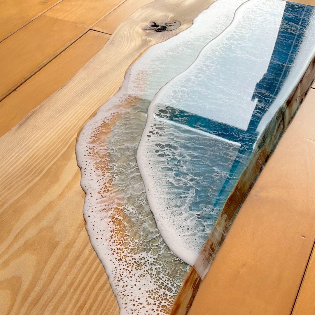 琉球松(沖縄) オーシャンレジンアート　レジンアート　天然木