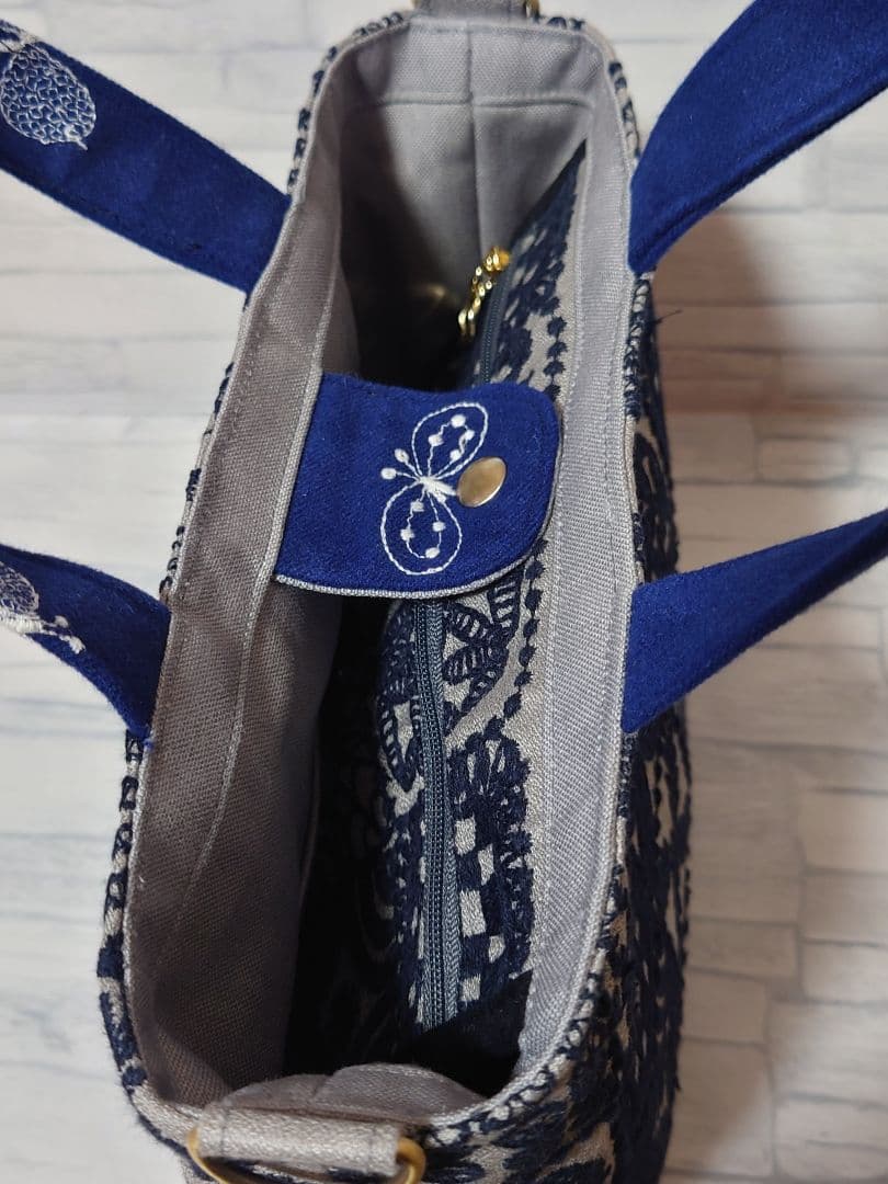 forest tile gray ミナペルホネン トートバッグ