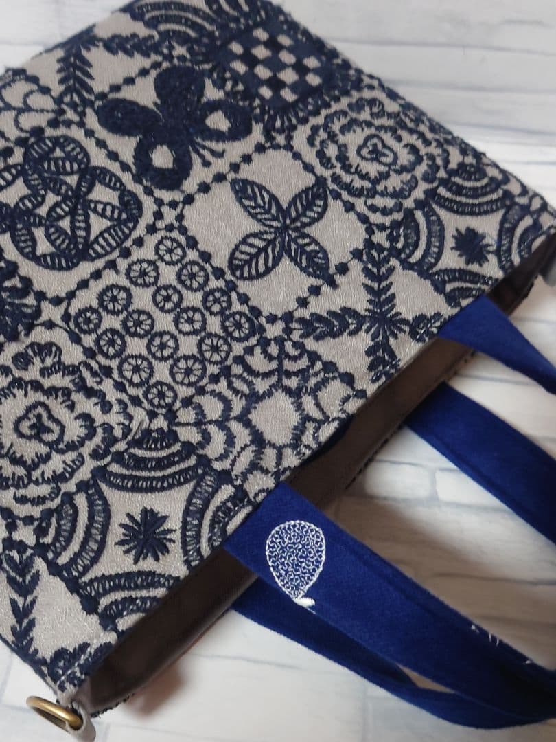 forest tile gray ミナペルホネン トートバッグ