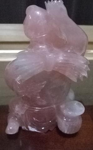 値下げ可能　開運 　風水　金運　水晶　天然石彫り　 七福神 木箱入り