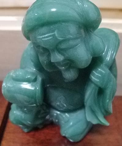 値下げ可能　開運 　風水　金運　水晶　天然石彫り　 七福神 木箱入り