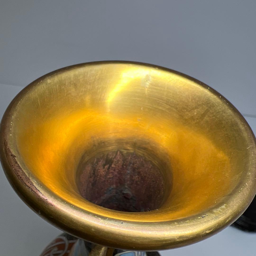 七宝　花瓶　花蝶文　高さ34.5cm 東K8-0227☆1Fトヒウサ