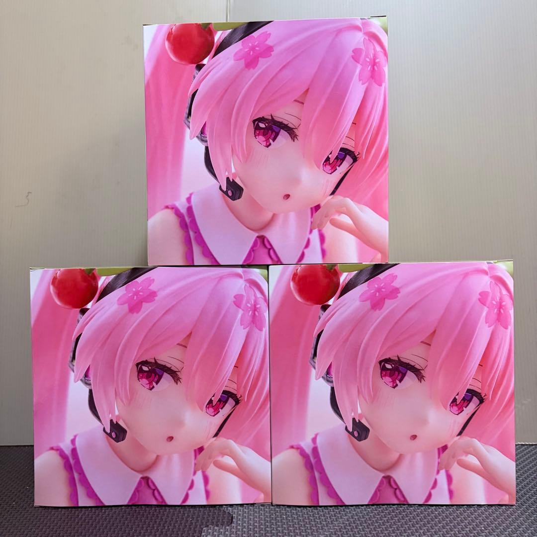 初音ミク　桜ミク　DesktopCute さくらんぼクッション　3体セット