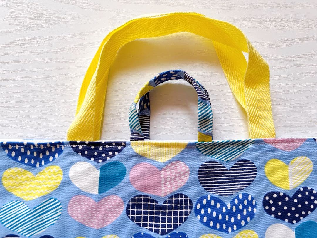 【匿名配送】ハンドメイド　入園入学5点セット NO.214 ハート柄