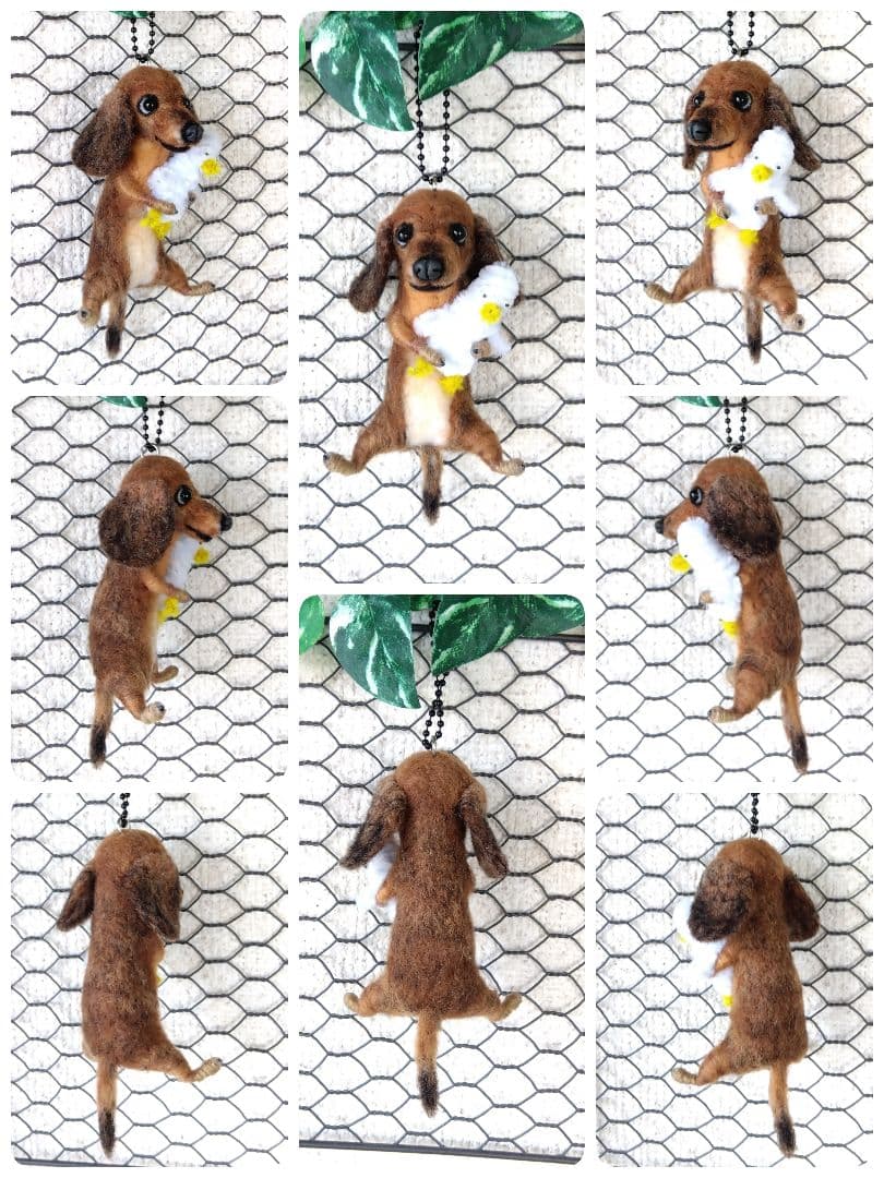 羊毛フェルト　トイプードル　チワワ　フレンチブルドッグ　ダックス