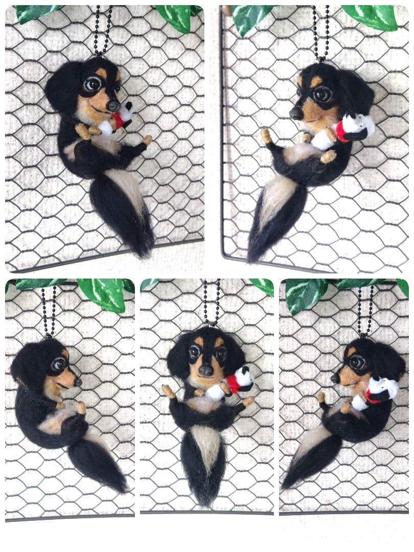 羊毛フェルト　トイプードル　チワワ　フレンチブルドッグ　ダックス