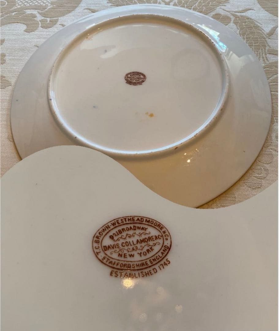 【古コウルドン】金彩 金盛 金張 エナメル 皿 プレート「ジャポニズム／花と鳥」