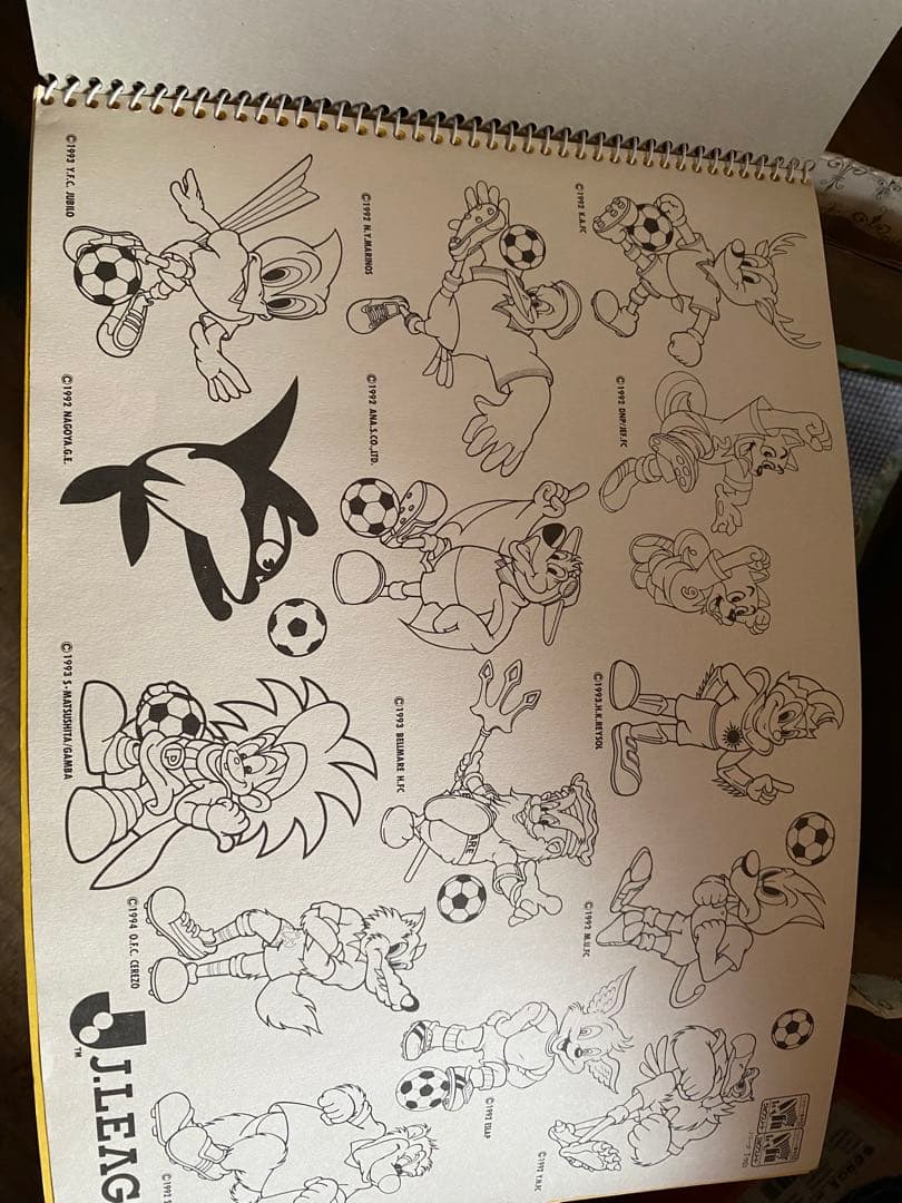 Jリーグキャラクター スケッチブック A4サイズ　激レア