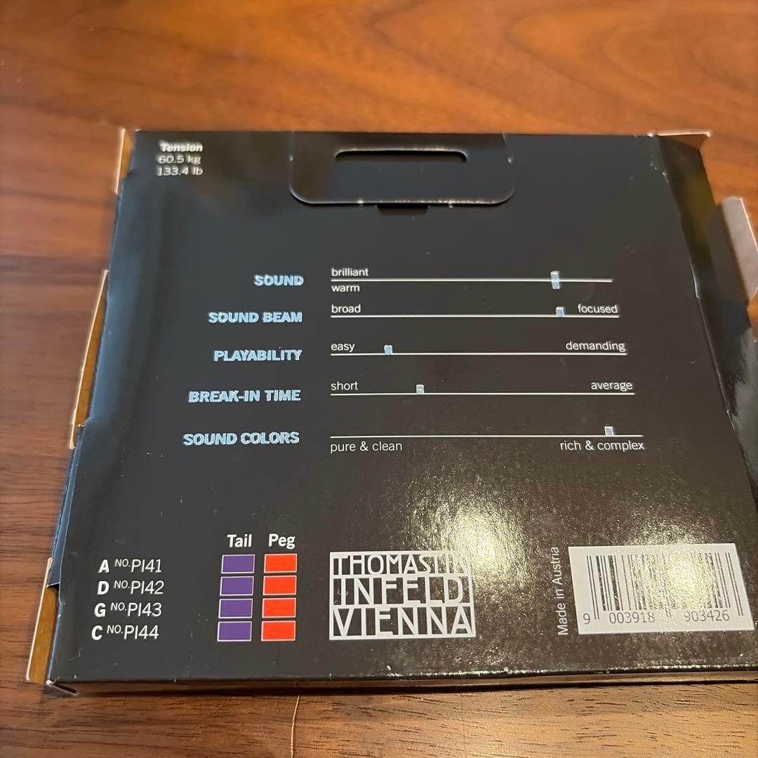 新品チェロ弦DGC線PeterInfeld(ペーターインフェルト)