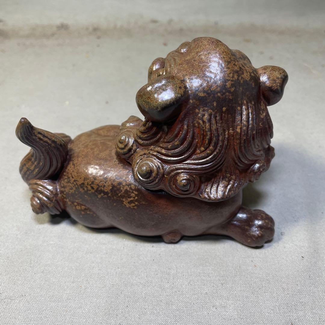 備前焼名工 西村春湖 備前窯獅子香炉