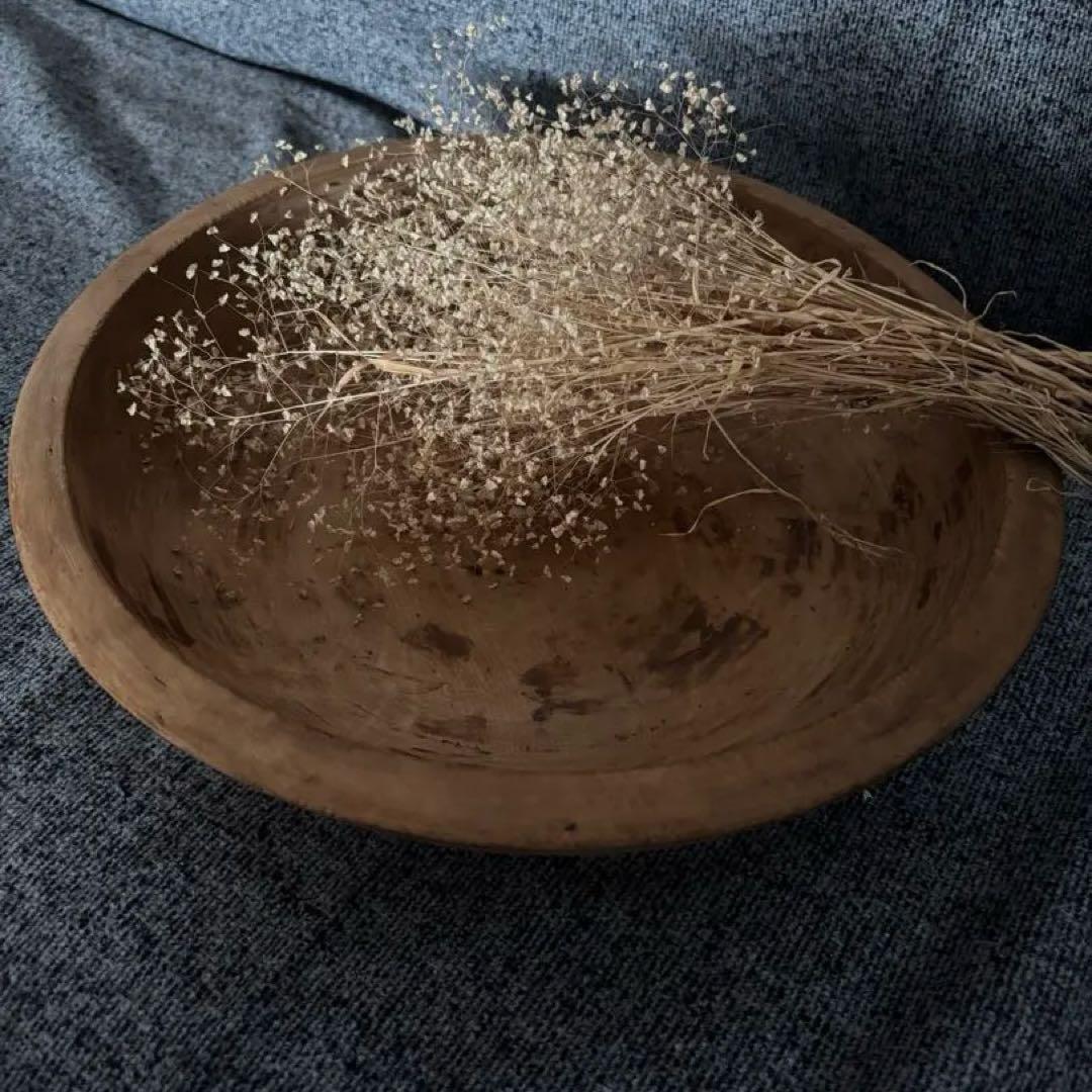 捏鉢　こね鉢　木のボウル　古道具　フランス？