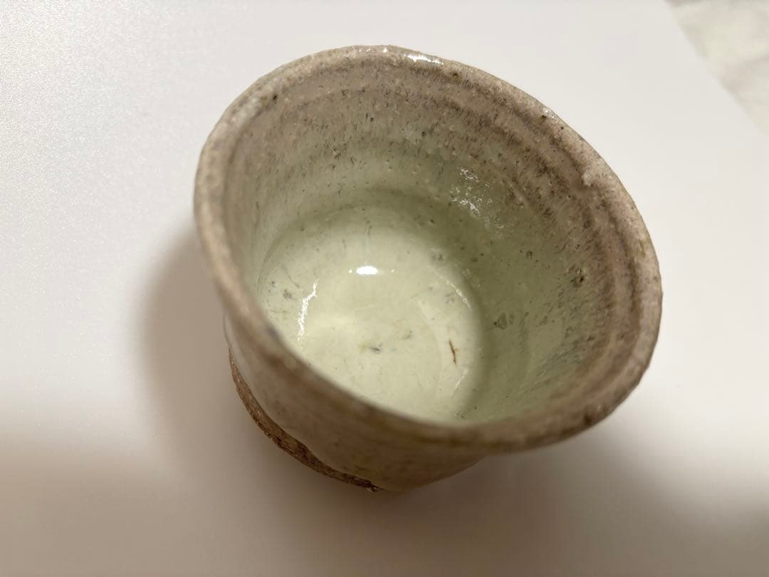 西岡小十　斑唐津　ぐい呑み