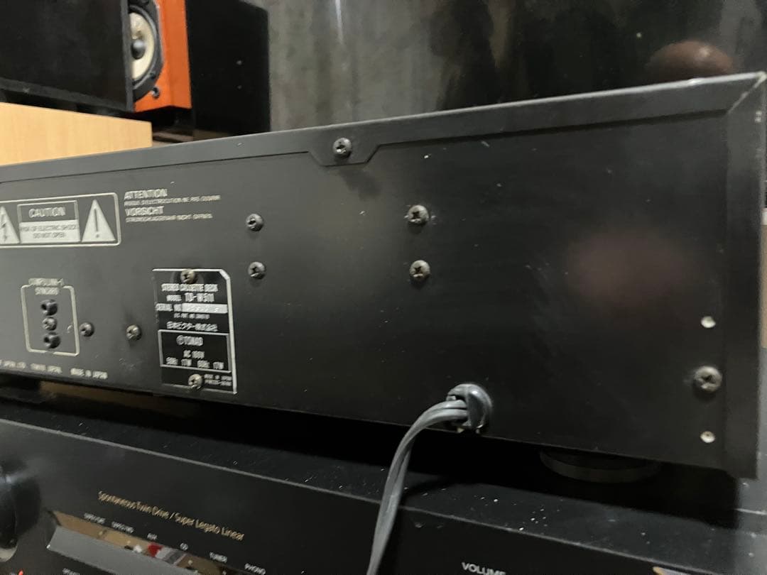 【動作品】Victor TD-W511 ステレオダブルカセットデッキ／リモコン付