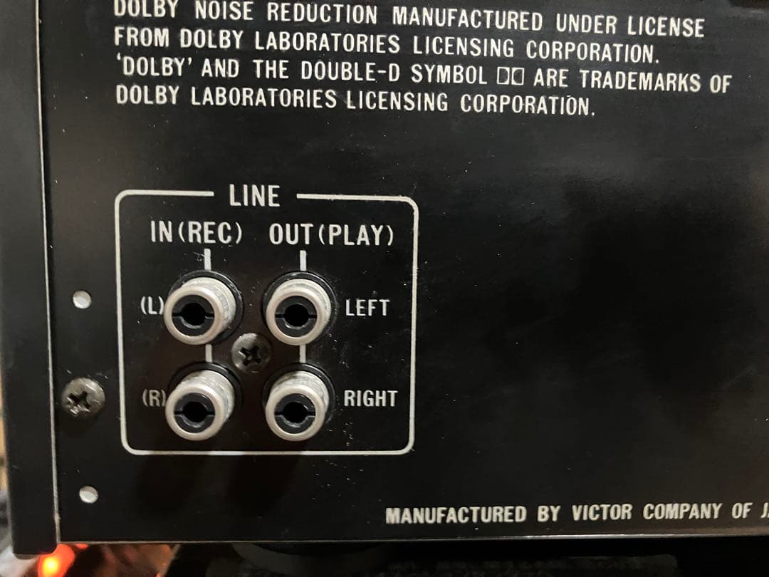 【動作品】Victor TD-W511 ステレオダブルカセットデッキ／リモコン付