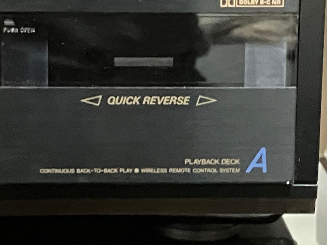 【動作品】Victor TD-W511 ステレオダブルカセットデッキ／リモコン付