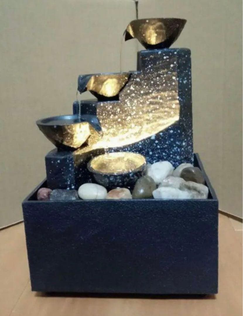 【入手困難】卓上噴水　ブラック　オブジェ