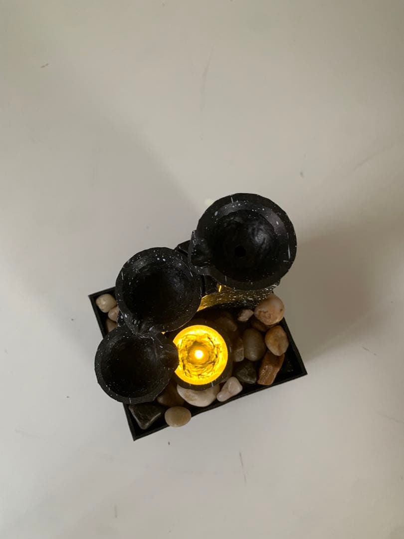 【入手困難】卓上噴水　ブラック　オブジェ