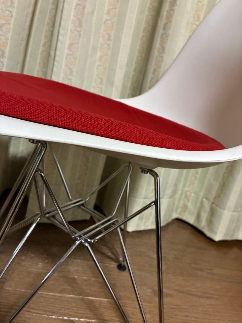 イームズ/Eamesシェルチェア ホワイト×オレンジ