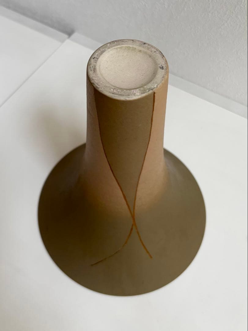 かえる王子　2つセット　池坊ダークグレー花器　ブラウングラデーション花器