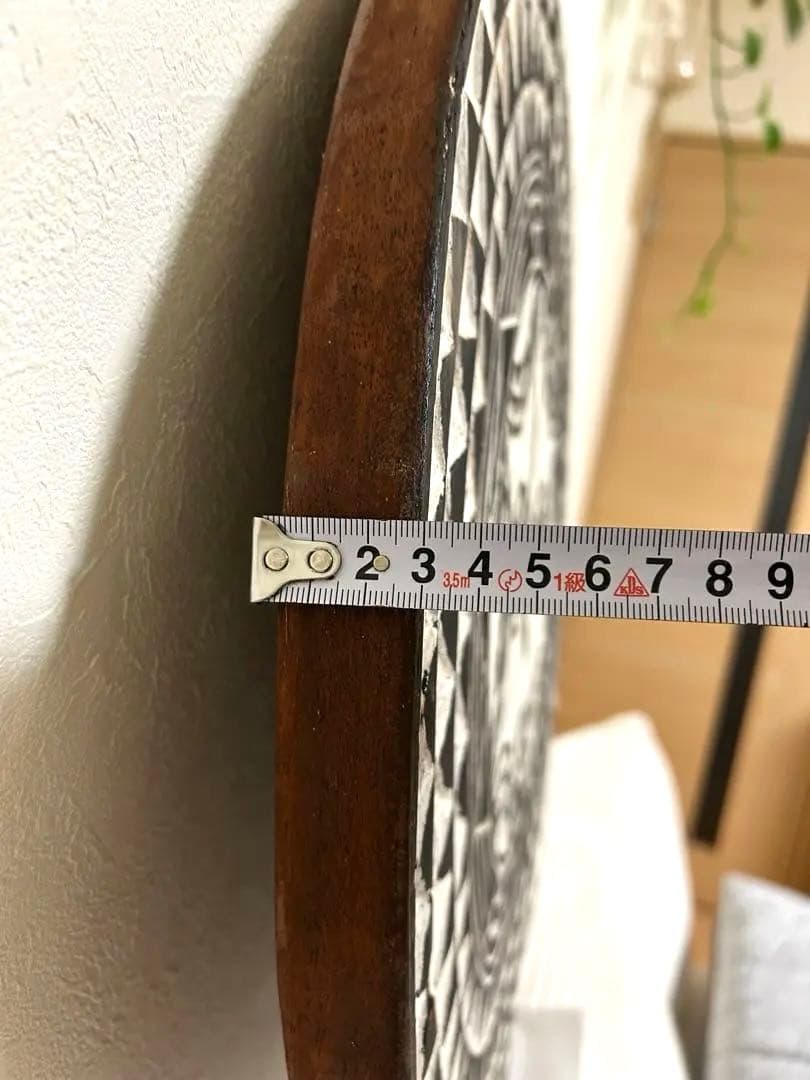 アフリカ （ブルキナファソ） 　木彫り 民族工芸 仮面 壁掛け　50㎝