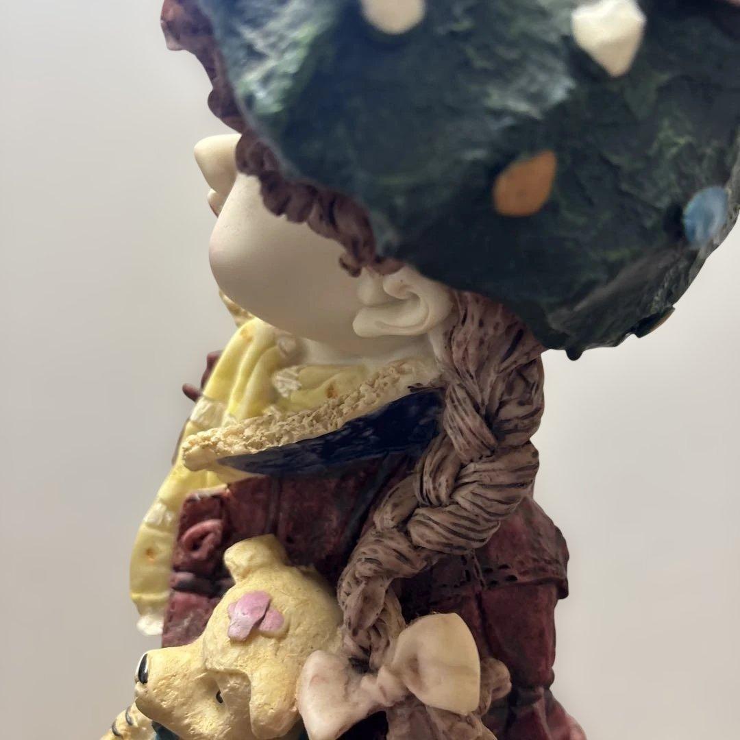 レトロ女の子人形　置物