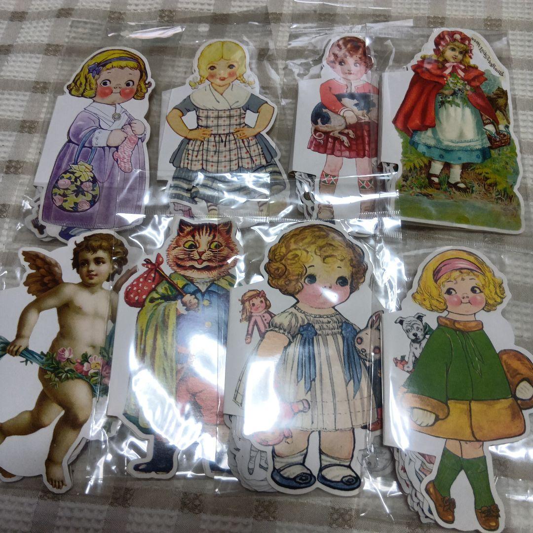 コラージュ素材　デザインペーパー　ステッカー他まとめ売り　　　箱売り　②