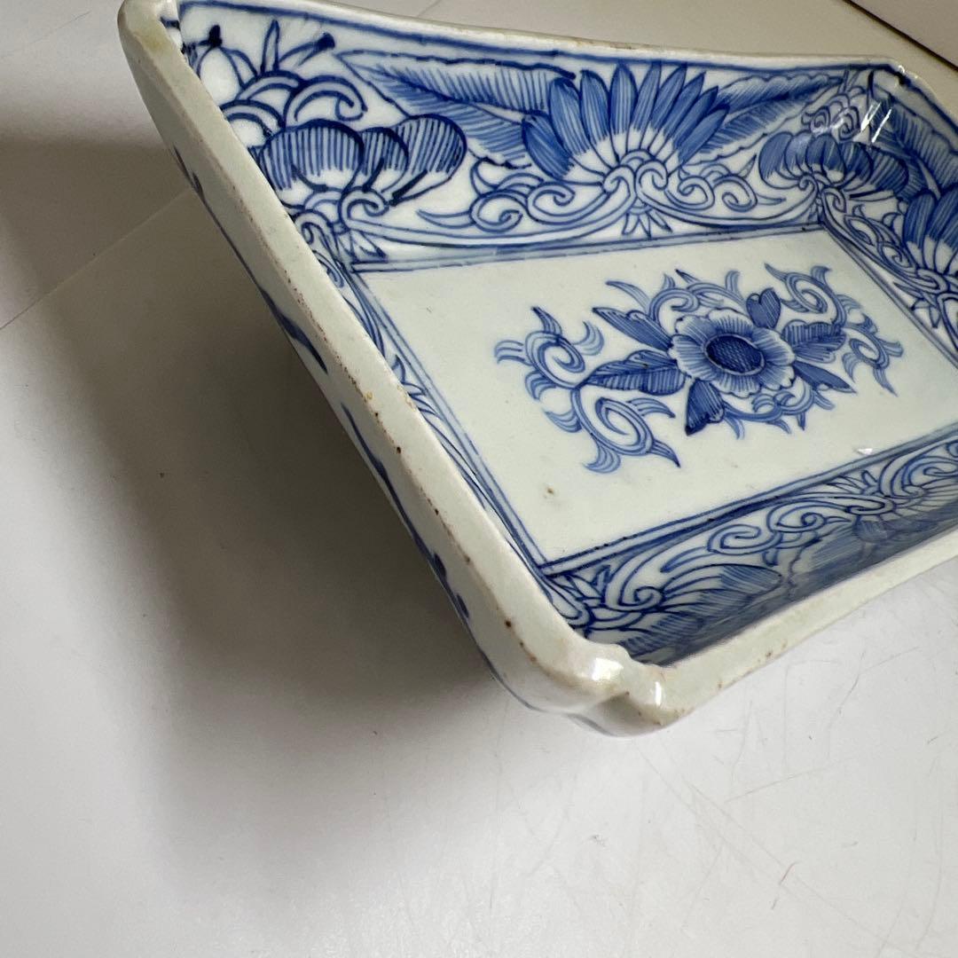 古伊万里　蛸唐草中皿、染付皿等　東Y8-0403④