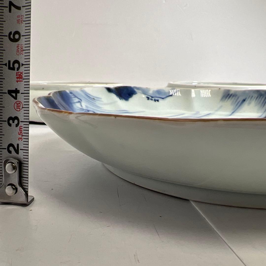 古伊万里　蛸唐草中皿、染付皿等　東Y8-0403④