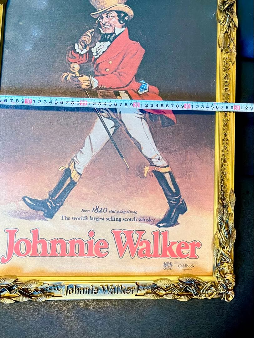 【非売品】Johnnie Walker ジョニーウォーカー 額装 油絵風　看板
