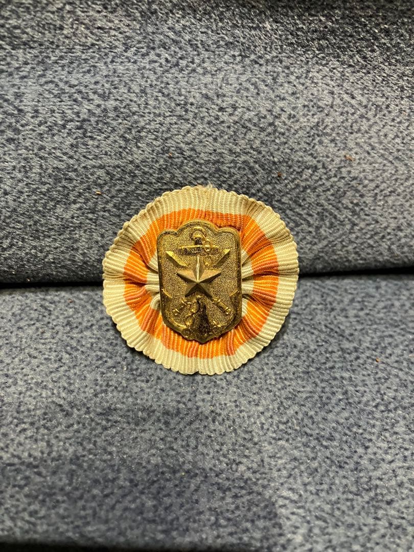 日本海軍 帽章用 桜碇章 ロゼット型 実物｜昭和初期 戦前 軍装品