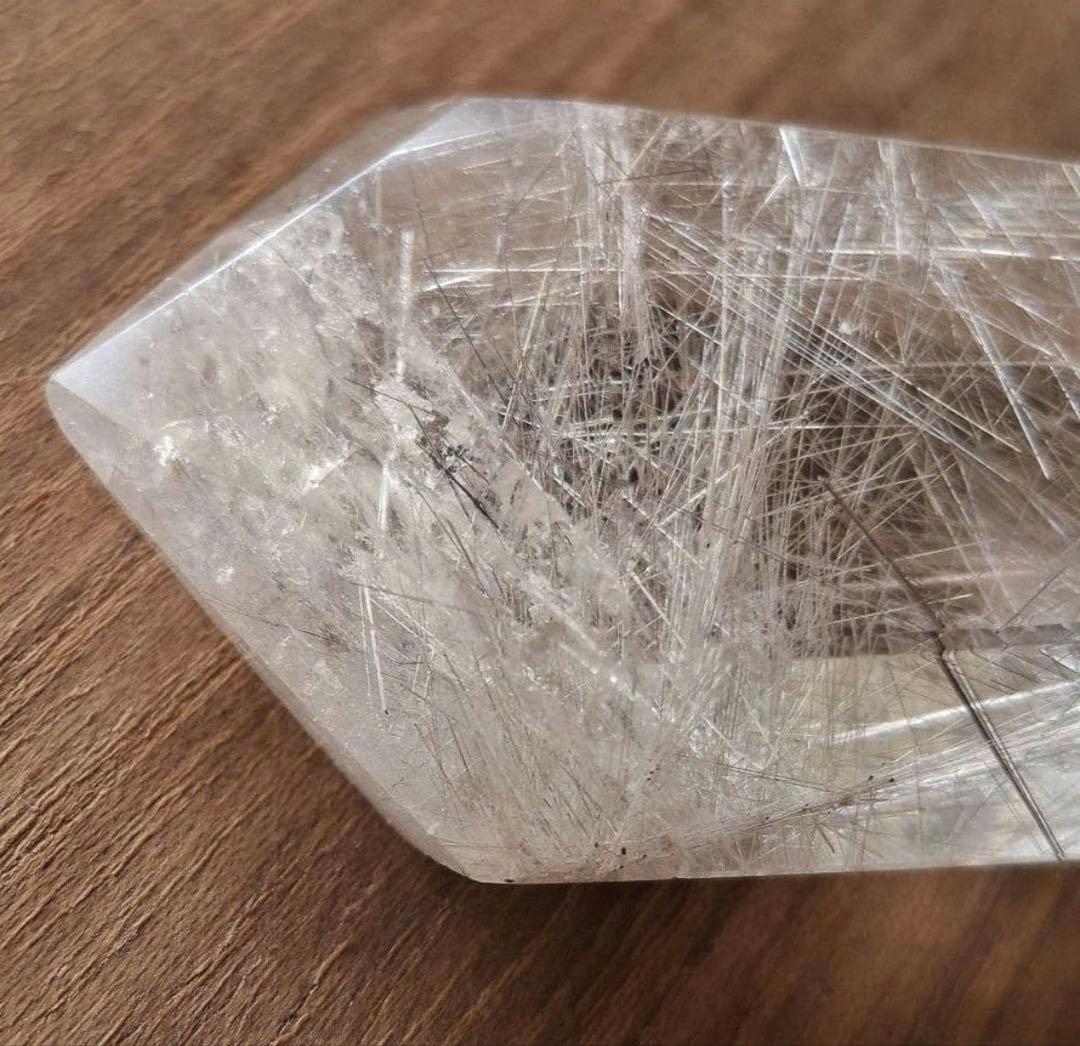 シルバールチルクォーツ 六角柱 ポリッシュ