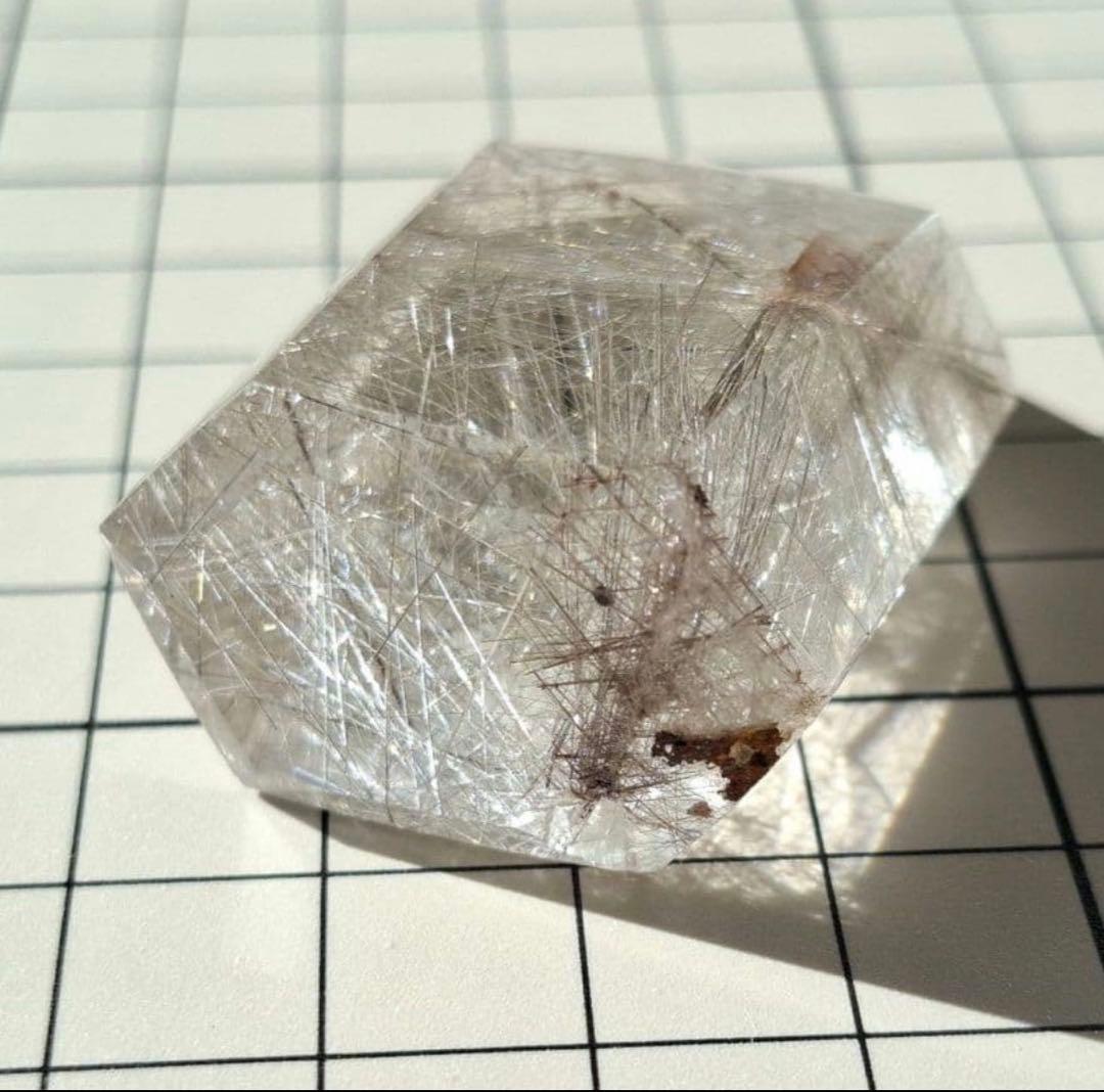 シルバールチルクォーツ 六角柱 ポリッシュ