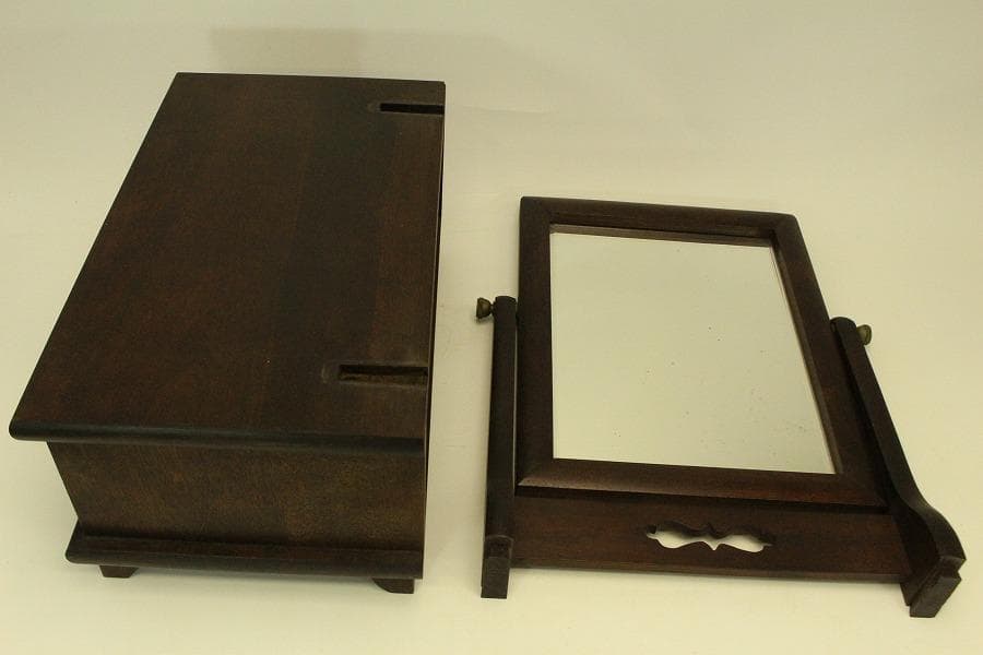 旭川民藝 北海道家具 鏡台 アイヌ 蝦夷(ZE353)