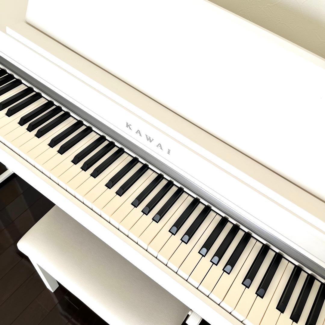 送料込み！【美品】KAWAI CN370GP電子ピアノ 88鍵 カワイ ホワイト