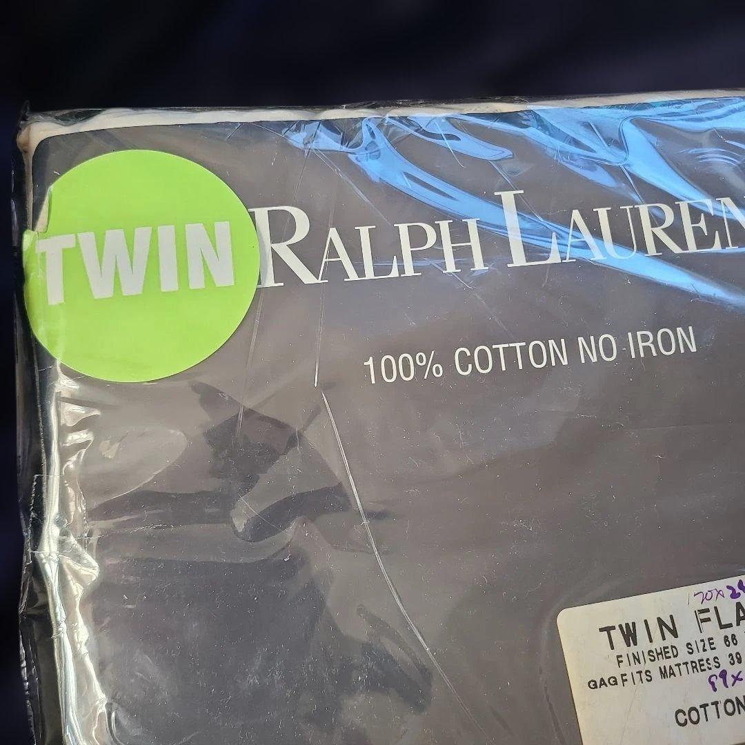 Ralph Lauren ツインフラットシーツ 100%コットン