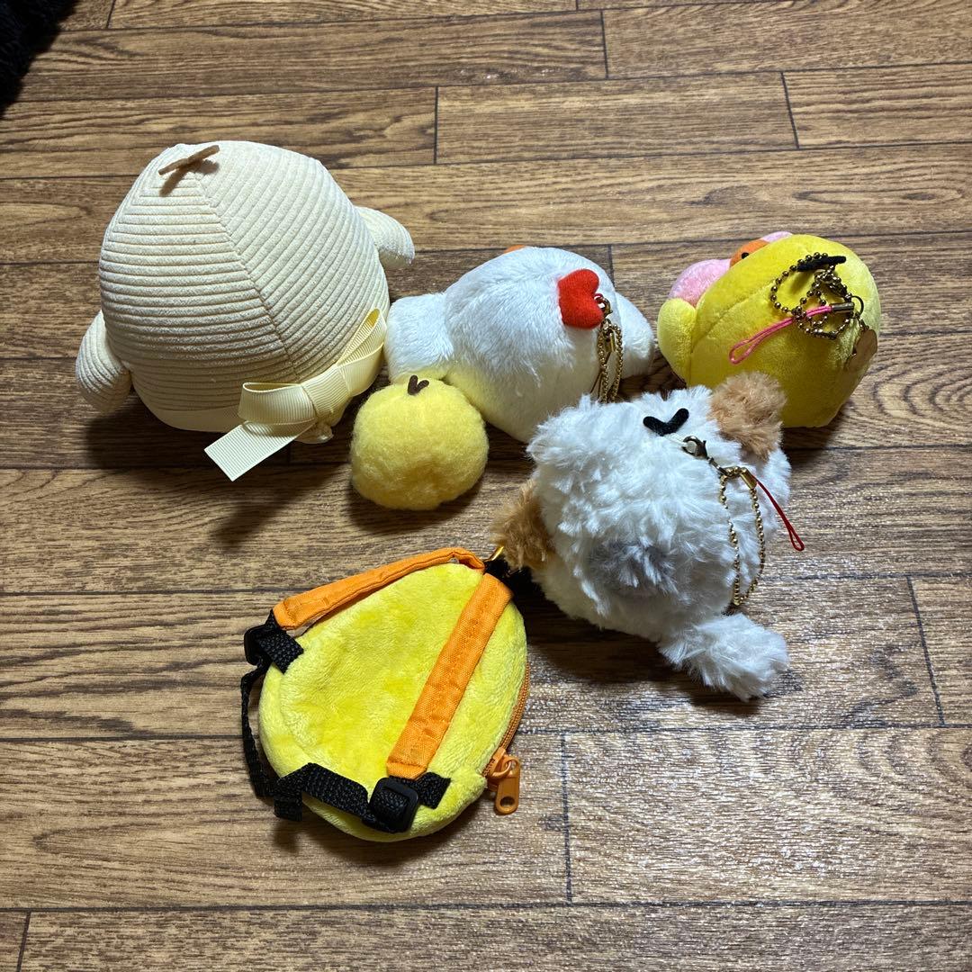 キイロイトリ　グッズ　6点セット　ぶらさげぬいぐるみ　ポーチ　など