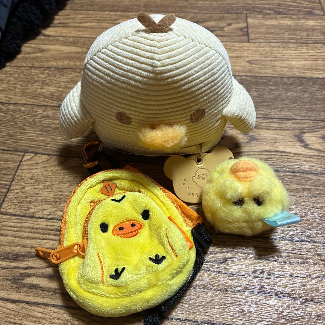 キイロイトリ　グッズ　6点セット　ぶらさげぬいぐるみ　ポーチ　など