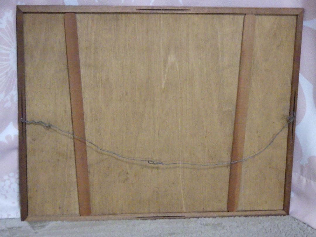 真作 日本画 肉筆 小林恒火子 薊花図 かまきり 自筆サイン 落款 額装