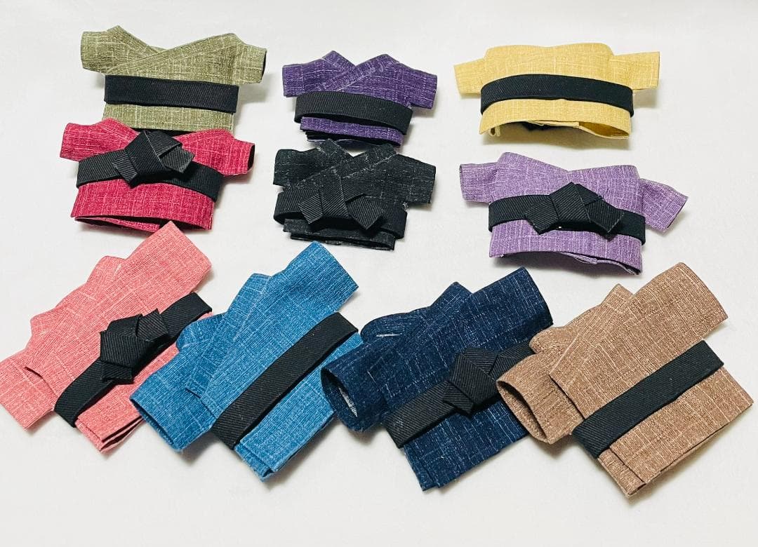 ぬい服：シックな着物(10cm・12cm・ちびぐるみ・にじぱぺ・ちみけも)