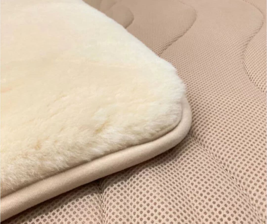 完全閉店！最終値下げ！極上西川ムートン敷パッド,オーストラリア羊毛皮100%be