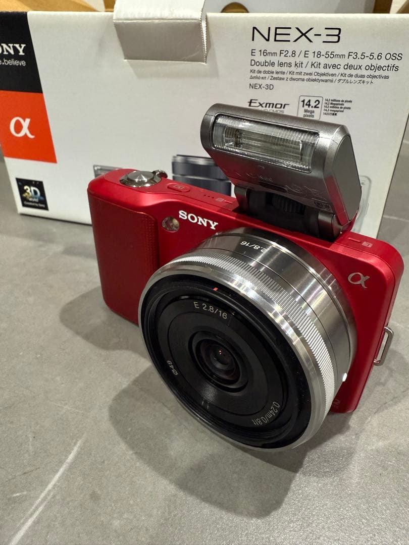 週末限定価格【美品】SONY α NEX-3D ダブルレンズキット ミラーレス