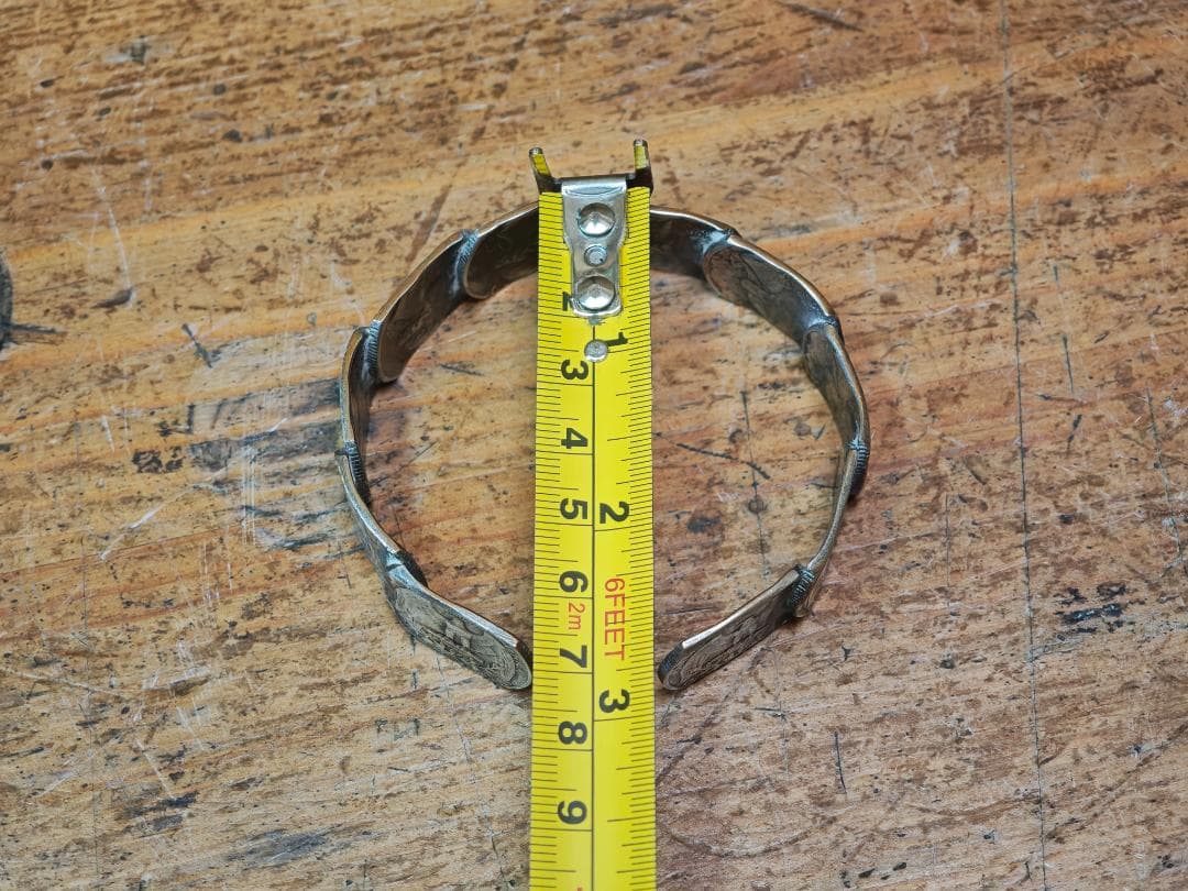 米25セント硬貨 バングル ハンドメイド