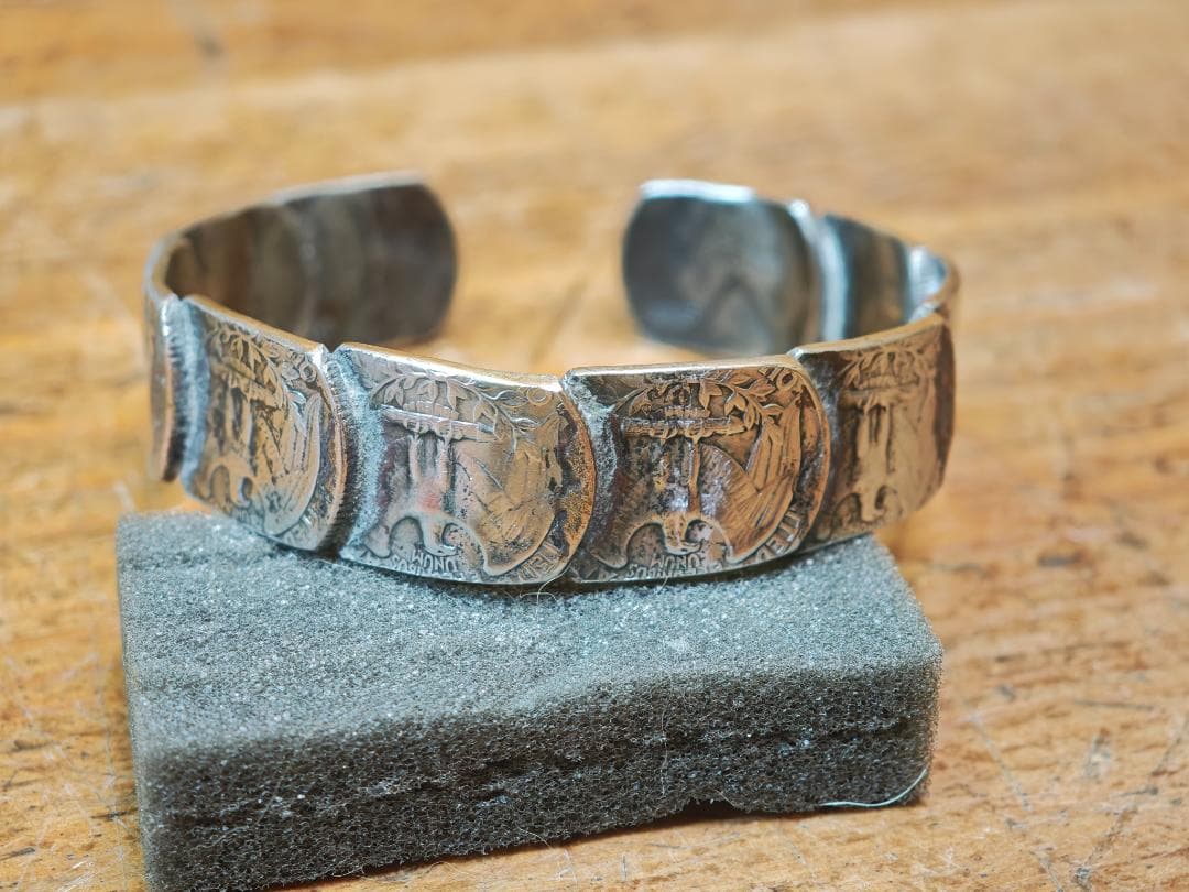 米25セント硬貨 バングル ハンドメイド