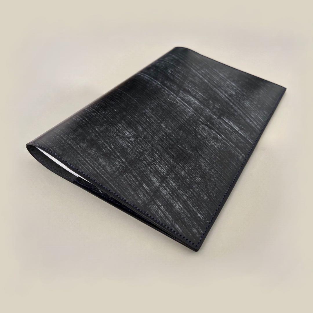 【受注生産】B5大学ノートカバー　ブックカバー　手帳カバー　ブライドルレザー