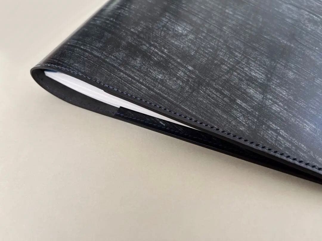 【受注生産】B5大学ノートカバー　ブックカバー　手帳カバー　ブライドルレザー