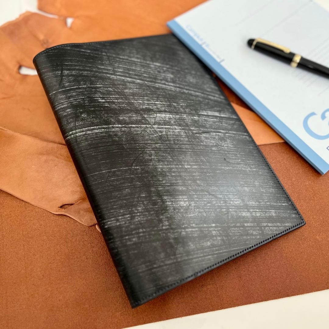 【受注生産】B5大学ノートカバー　ブックカバー　手帳カバー　ブライドルレザー