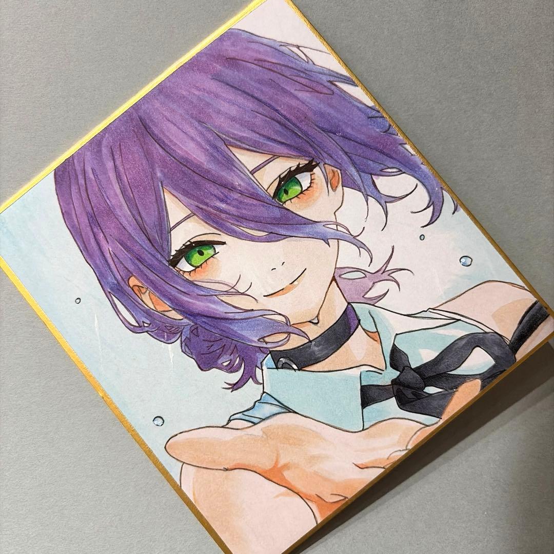 チェンソーマン　レゼ　手描きイラスト　ファンアート