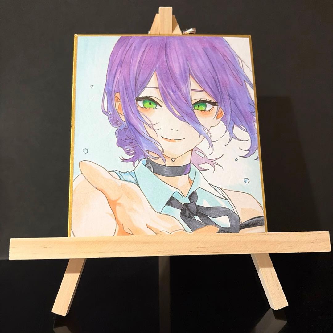 チェンソーマン　レゼ　手描きイラスト　ファンアート